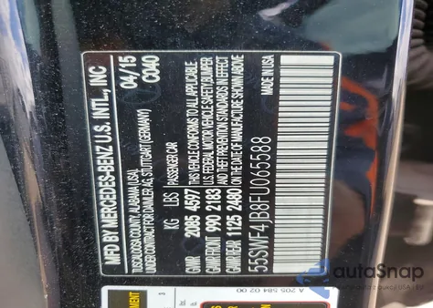 2015 Mercedes-Benz C 300 from USA, damaged, VIN 55SWF4JB8FU065588